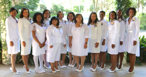 New Jack & Jill members (L-R)  LaTara Davis, Kezia Rolle, Dr. Chandra Adams, Aleizha Batson (back row), Tanya Pearson, Dr. Shelita McGowan, Kelly Toaston, Dr. Alva Roche-Green, Charlene Daniels, Nicole Holmes, Teresa Carter, Adrienne Conrad, Esq. and Dr. Staci Suggs Myles.
