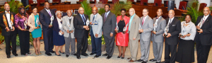 Feb. 2014, Mayor Alvin Brown with the 2014 Mayor's Trailblazers Award winners