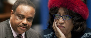 Rep. Corrine Brown (D-FL), ranking member the of Subcommittee on Railroads, Pipelines and Hazardous Materials, listens to testimony during a hearing on Capitol Hill on Wednesday, Feb. 26, 2014 in Washington, D.C. The hearing was to examine steps being taken by the industry and government to continue improving rail safety. (Pete Marovich/MCT via Getty Images)