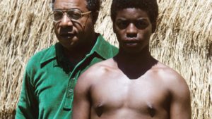 Roots author Alex Haley and star Levar Burton