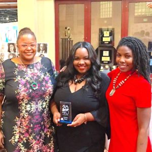 Shown right at the Top 20 Under 40 event are (L-R) Melissa Adams Christa Merix and Carla Jones.